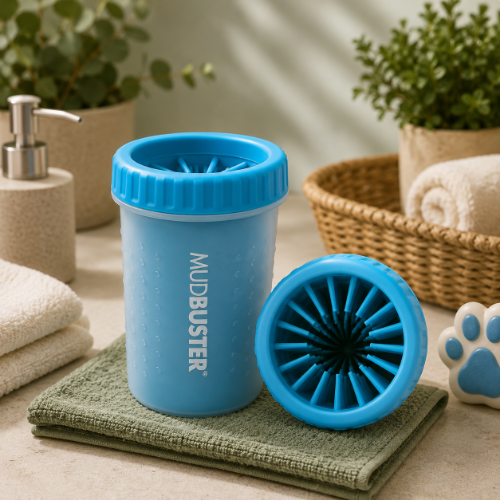 MudBuster Dog Paw Cleaner Cup – Dip & Twist Paw Washer