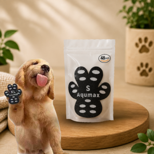 Aqumax Self-Adhesive Anti-Slip Paw Grips – Disposable Dog Traction Pads, 48 Pack